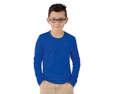 Boys Longsleeve T-Shirt, Navy Blue