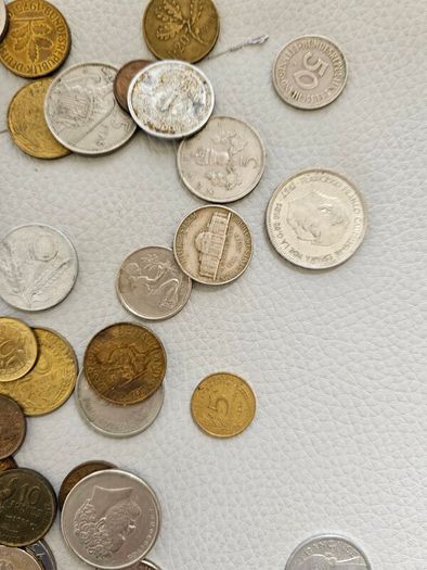 Collection of mixed international coins