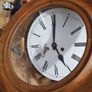 Vintage circular European wooden clock Image 2