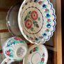 Vintage French Quimper Faience Traditional Scalloped Salad Bowl Image 9