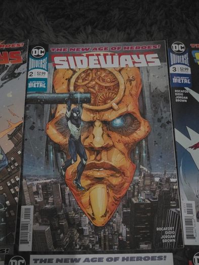 Sideways DC Metal Comics