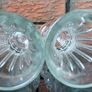 Vintage Pair of Pressed Italian Glass Footed Posy/Bud Vases Image 4