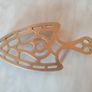 Vintage Brass Iron-Shaped Trivet Image 2
