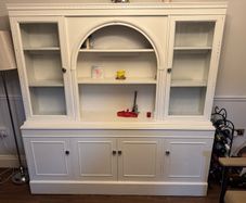 Rossmore mahogany cabinet painted white