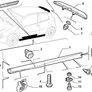 New Genuine OEM Fiat Punto 1999-2003 Rear Roof Spoiler MK2 Sporting 50900388 Image 2