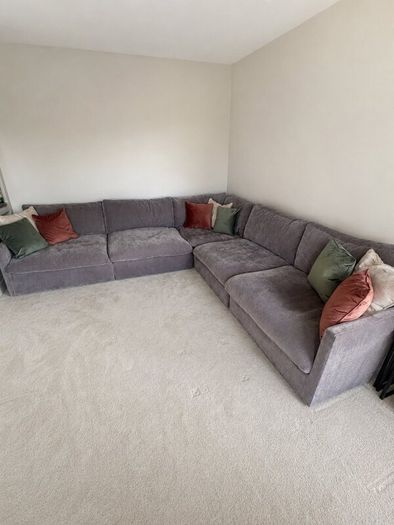Cloud 5 piece modular corner sofa + swivel chair
