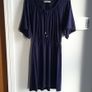 Oasis plain navy dress - XS Image 3
