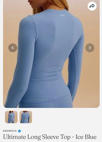 New Adanola sky blue long sleeve top