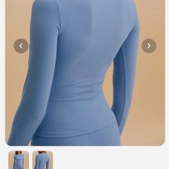 New Adanola sky blue long sleeve top