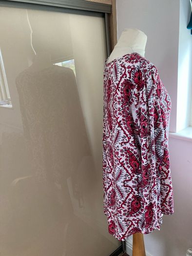 Part Two Wine / Red Loose fitting top - Size 12