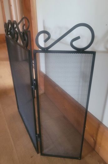 Cast Iron 3 Panel Fire Guard