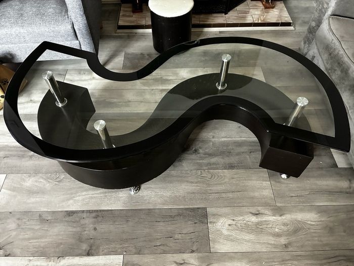 glass coffee table