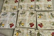 Fruit  Coasters set of 8 .