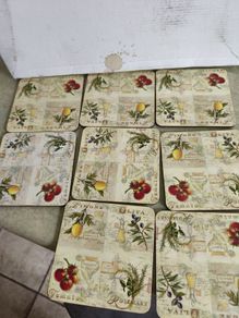 Fruit  Coasters set of 8 .