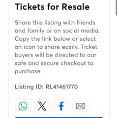 Mumford & Sons Tickets x2