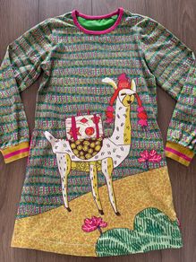 Oilily lama dress age 10 excellent condition!