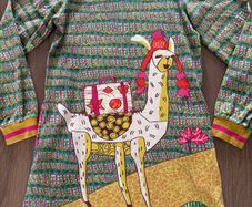 Oilily lama dress age 10 excellent condition!