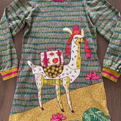 Oilily lama dress age 10 excellent condition!