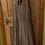 Gold shimmering debs cocktail evening dress Image 2