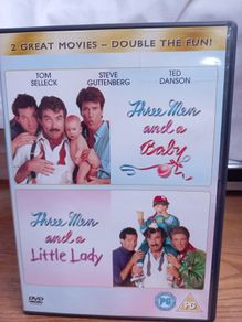 Three Men And A Baby & Three Men And A Little Lady Dvd Collection Comedy Steve Guttenberg Tom Selleck