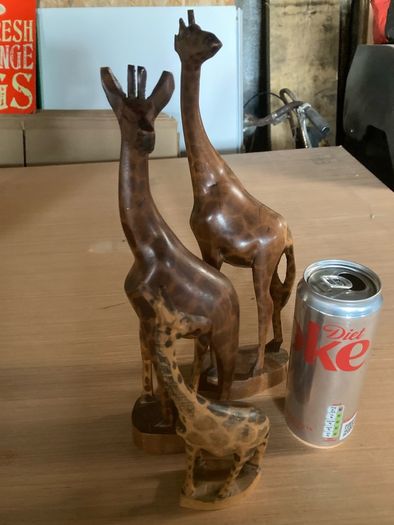 Set of giraffes