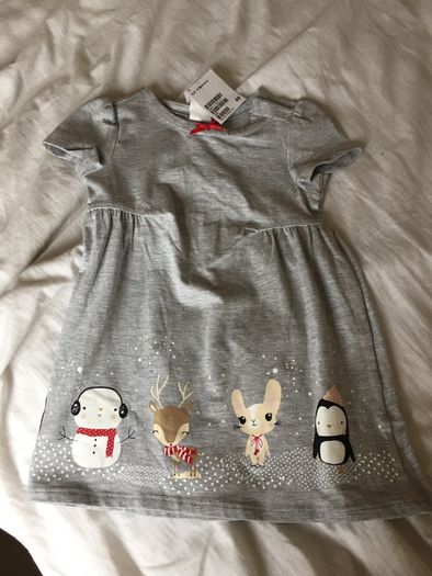 Bnwt lovely dress with fun characters on it