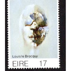 1977 Ireland Contemporary Irish Art: "Head" by Louis le Broquy Commemorative Stamp Mint Never Hinged (MNH)