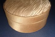 Vintage Cloth Covered Trinket Box for Sale
