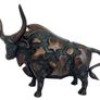 Large Abstract Bull (35cm) - Patinated Bronze Image 9