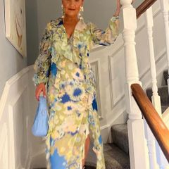 zara floral midi dress