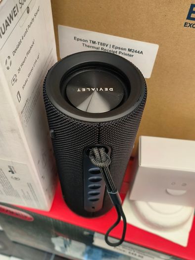 HUAWEI Sound Joy Portable Bluetooth Speaker, 79 dBA @2 m Devialet Quad Speakers, 26 Hour Playback, Shake Stereo Link Up, Obsidian Black