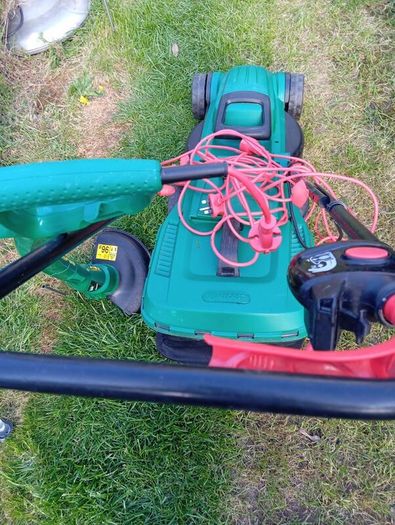 lawnmower and strimmer set