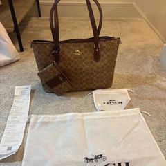 Coach Tote Bag and Matching Wallet