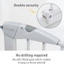 Stair Gate Maxi Secure Toddler & Baby Gate 76-82cm extends up to 117cm with separately sold extensions | Pressure Fit Baby Safety & Dog Gate for Doorways | No-Screw Install Child Gate, White Image 5