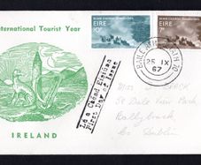 1967 Ireland International Tourist Year Commemorative Stamps Illustrated First Day Cover (FDC) with Baile Atha Cliath (Dublin) steele cancel