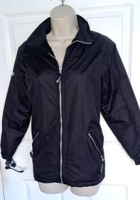 Black Azzuri Sport fleece lined jacket size 8-10