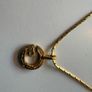 Gucci G Necklace Authentic Vintage-Gold Plated Image 5