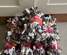 12 balls of finger loop knitting wool yarn 100g each