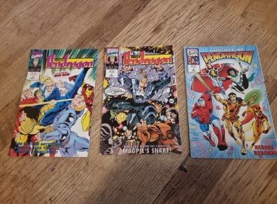 Job lot 3 vintage Knights of Pendragon comics. 1993