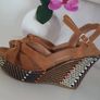 Springfield Tan Wedges Sz 41 - Rrp 49.99 Image 5