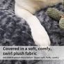 MULTIPLE SIZES/COLOURS AVAILABLE Large Dog Bed Washable, Calming Dog Bed, Dog Crate Mattress with Non skid Bottom, Fluffy Anti Anxiety Dog Beds, Pet Beds Pillow Cushion for Dog, Dark Grey, 90x60x8cm Image 3