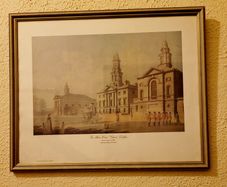 Vintage framed "James Malton" print "The blue - coat school, Dublin"