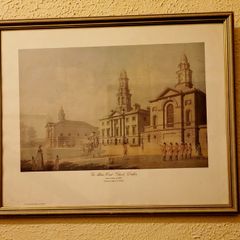 Vintage framed "James Malton" print "The blue - coat school, Dublin"