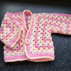 Newborn baby crochet cardigan