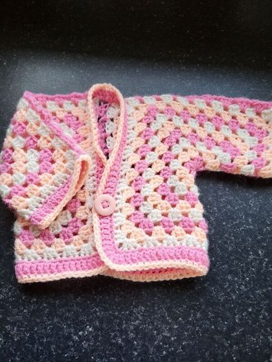 Newborn baby crochet cardigan