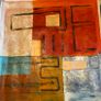 Large Square Hand Painted Oil on Canvas - Untitled Abstract Image 4