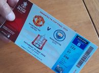 main image for ad Manchester United v Man City Souvenir ticket 2024 FA Cup final