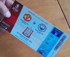 Manchester United v Man City Souvenir ticket 2024 FA Cup final