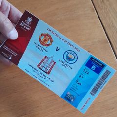 Manchester United v Man City Souvenir ticket 2024 FA Cup final