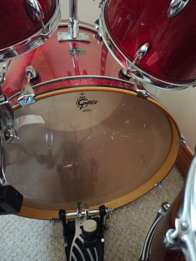 2010 Gretsch Catalina Club Red Sparkle 5-piece + hardware + bags